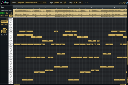 Prism: the Audio-to-Midi Plugin